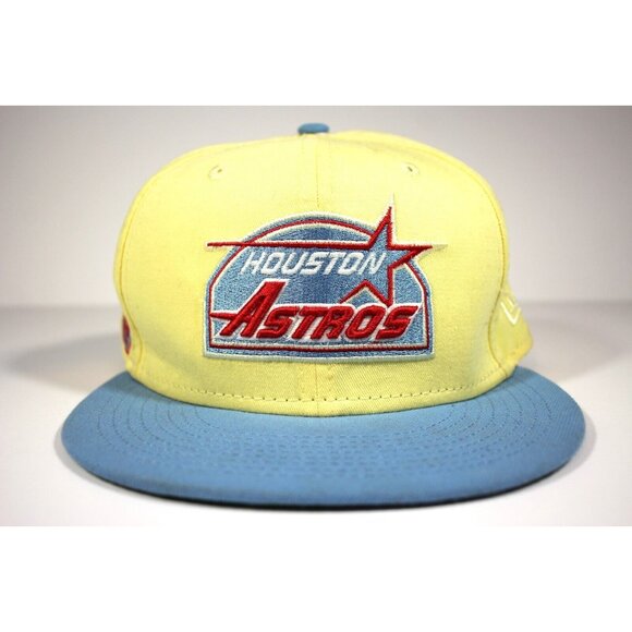 New Era Houston Astors Astrodome Spell Out 7 5/8 Fitted Hat Baseball Cap K525 - Picture 2 of 8
